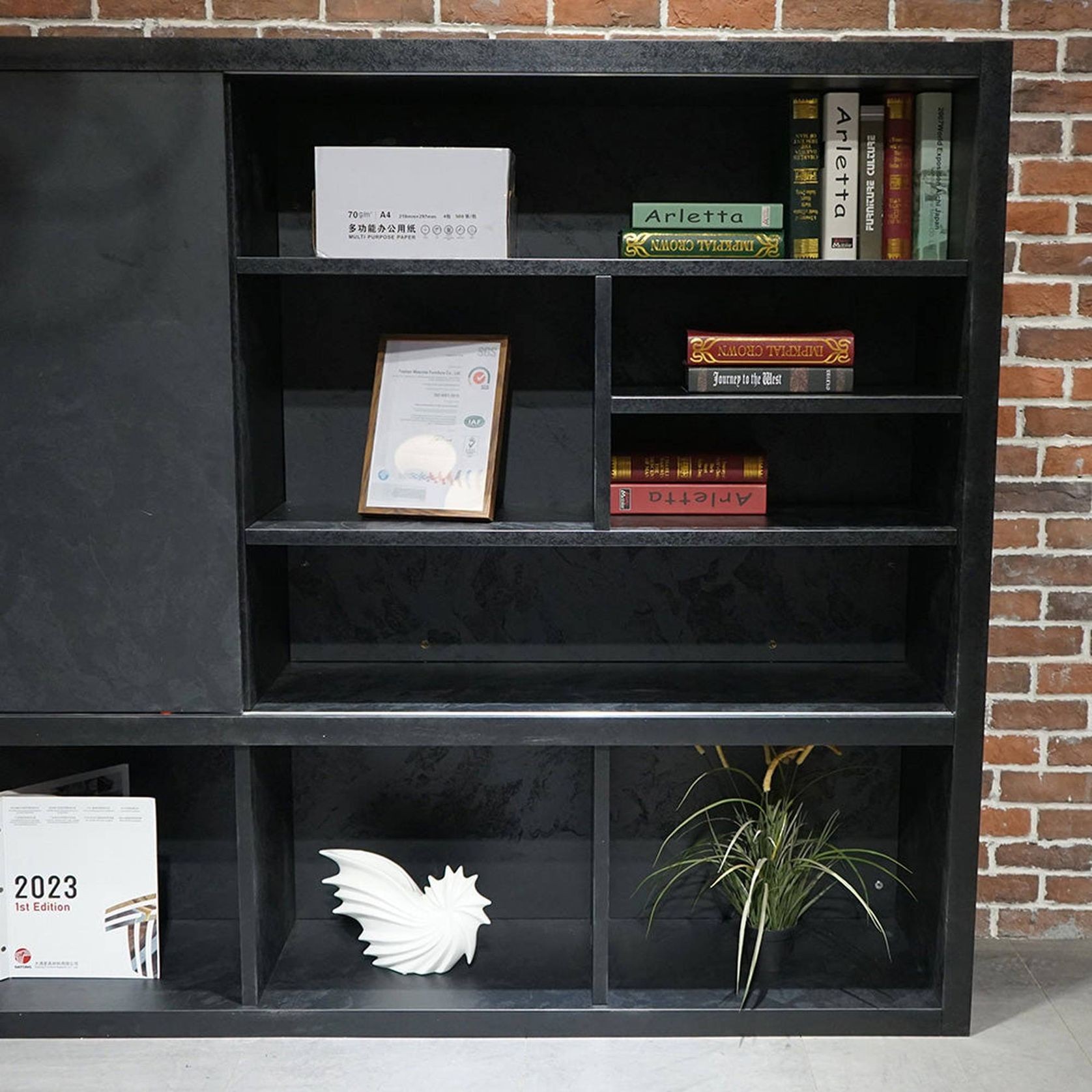 DAXTON Display Unit 2.4M - Black Concrete gallery detail image