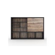 DAXTON Display Unit 2.4M - Warm Oak & Black gallery detail image