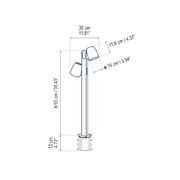 Nut B/90/2L Outdoor Bollard gallery detail image