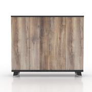 HALDIS Credenza 160cm - Warm Oak & Black gallery detail image