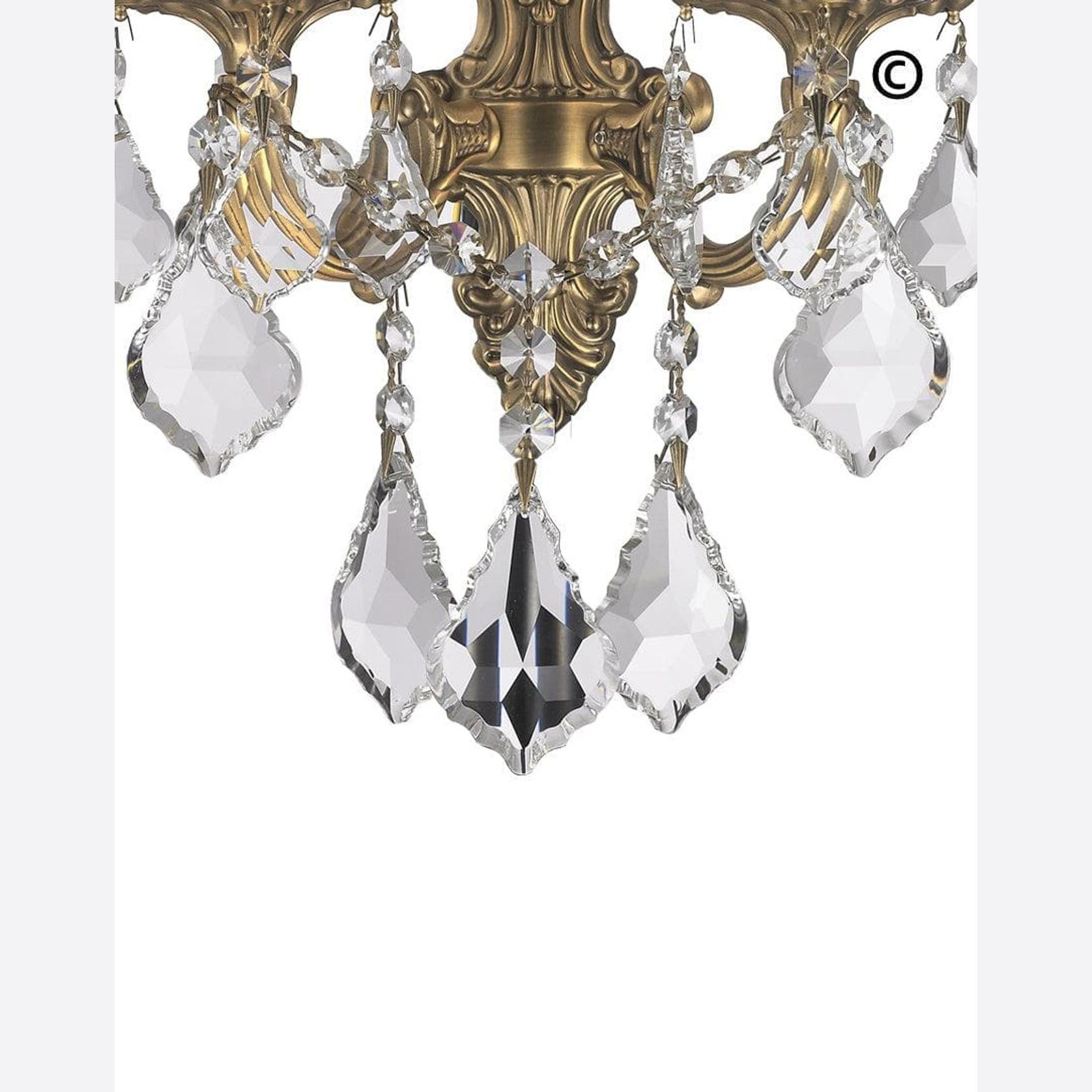 Americana 2 Light Wall Sconce - Victorian - Brass Finish gallery detail image