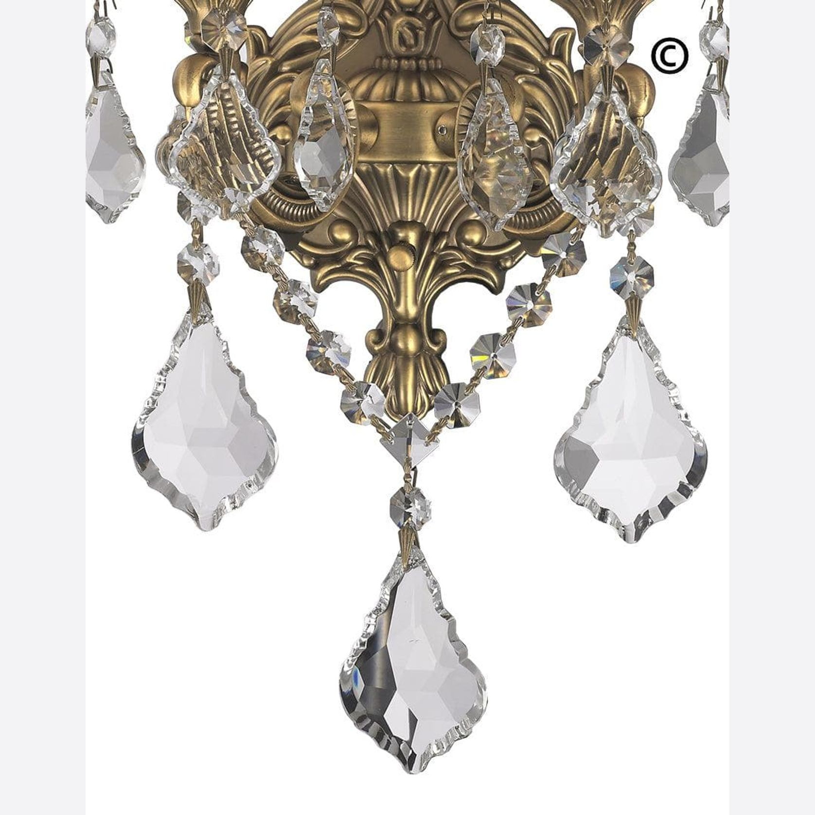 Americana 2 Light Wall Sconce - Edwardian - Brass Finish gallery detail image
