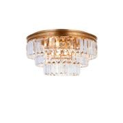 Jordan Collection - Flush Mount Chandelier - Antique Gold - W:40cm gallery detail image