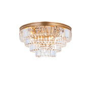 Jordan Collection - Flush Mount Chandelier - Antique Gold - W:50cm gallery detail image