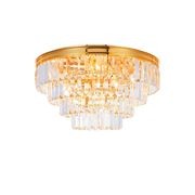 Jordan Collection - Flush Mount Chandelier - Gold Plated - W:50cm gallery detail image