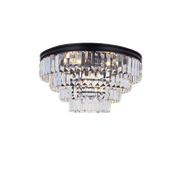 Jordan Collection - Flush Mount Chandelier - Warm Bronze - W:50cm gallery detail image