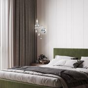 Bohemian Elegance Single Arm Wall Light Sconce- Chrome gallery detail image