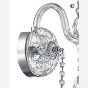 Bohemian Elegance Single Arm Wall Light Sconce- Chrome gallery detail image