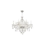 Bohemian Prague 8 Arm Crystal Chandelier - Chrome Fixtures gallery detail image