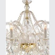 Bohemian Prague 10 Arm Crystal Chandelier - Brass Fixtures gallery detail image