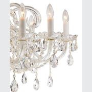Bohemian Prague 10 Arm Crystal Chandelier - Brass Fixtures gallery detail image