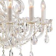 Bohemian Prague 10 Arm Crystal Chandelier - Brass Fixtures gallery detail image