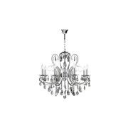 NewYork Princess 8 Arm Chandelier - Smoke - W:70cm gallery detail image