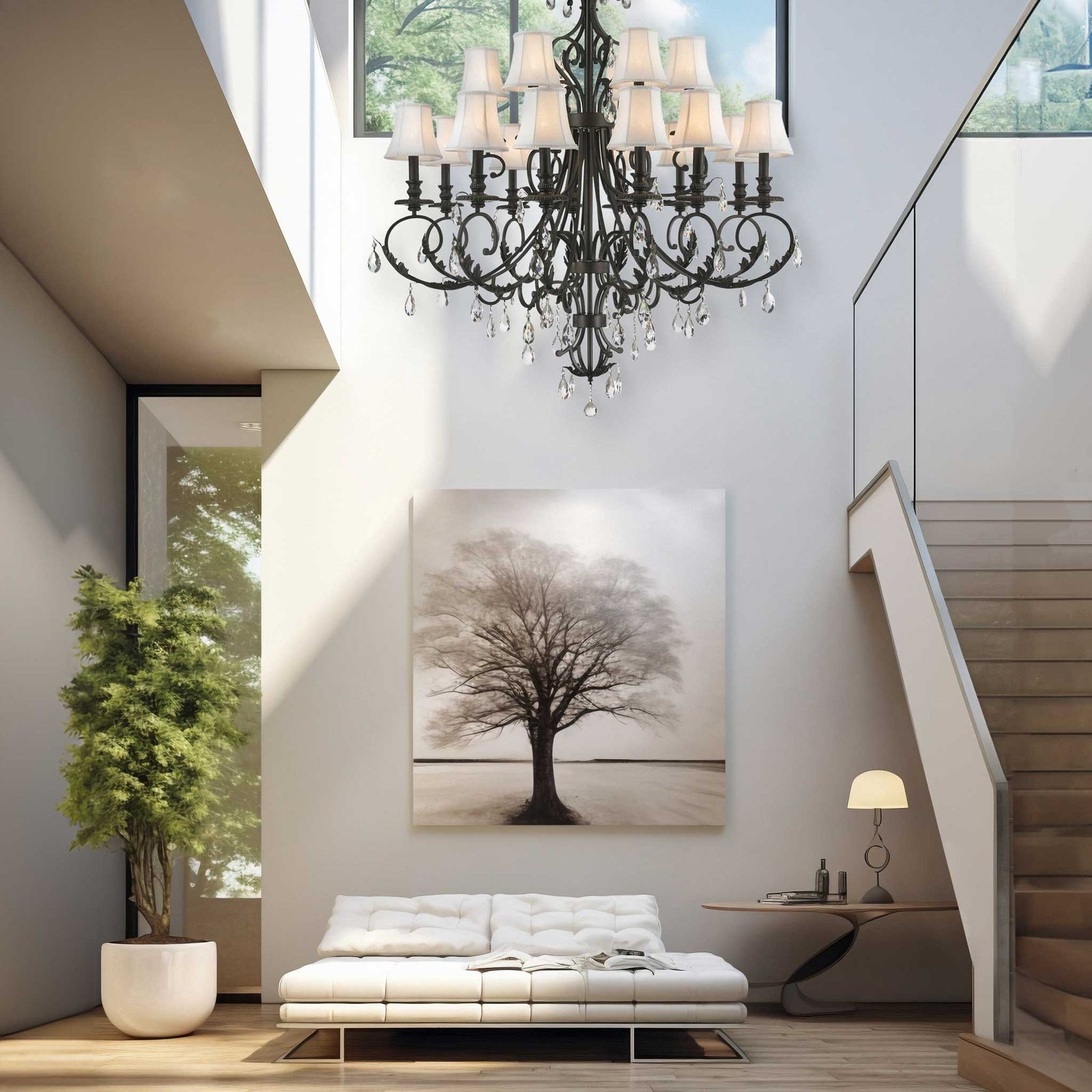 ARIA - Hampton 18 Arm Chandelier - Dark Bronze gallery detail image