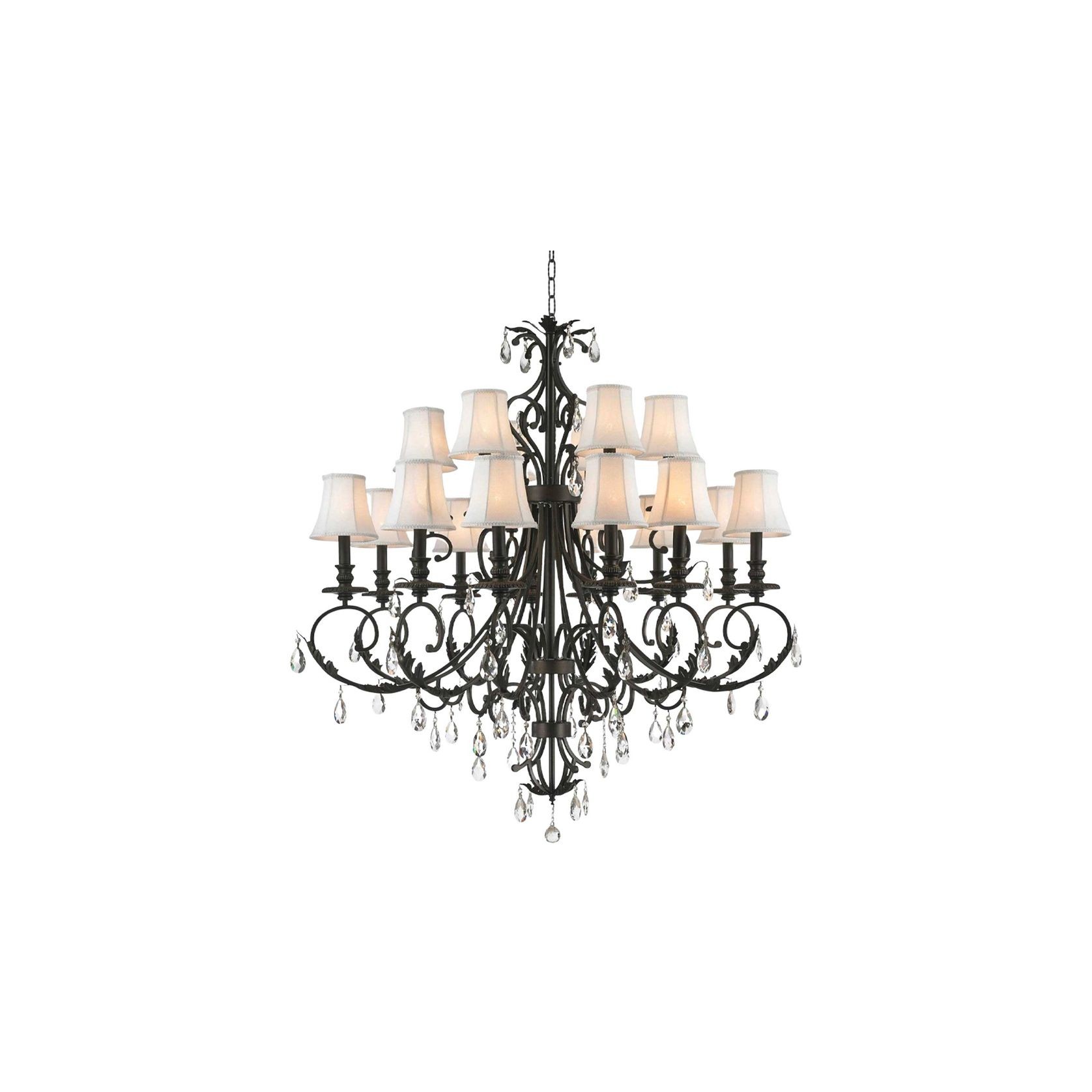 ARIA - Hampton 18 Arm Chandelier - Dark Bronze gallery detail image