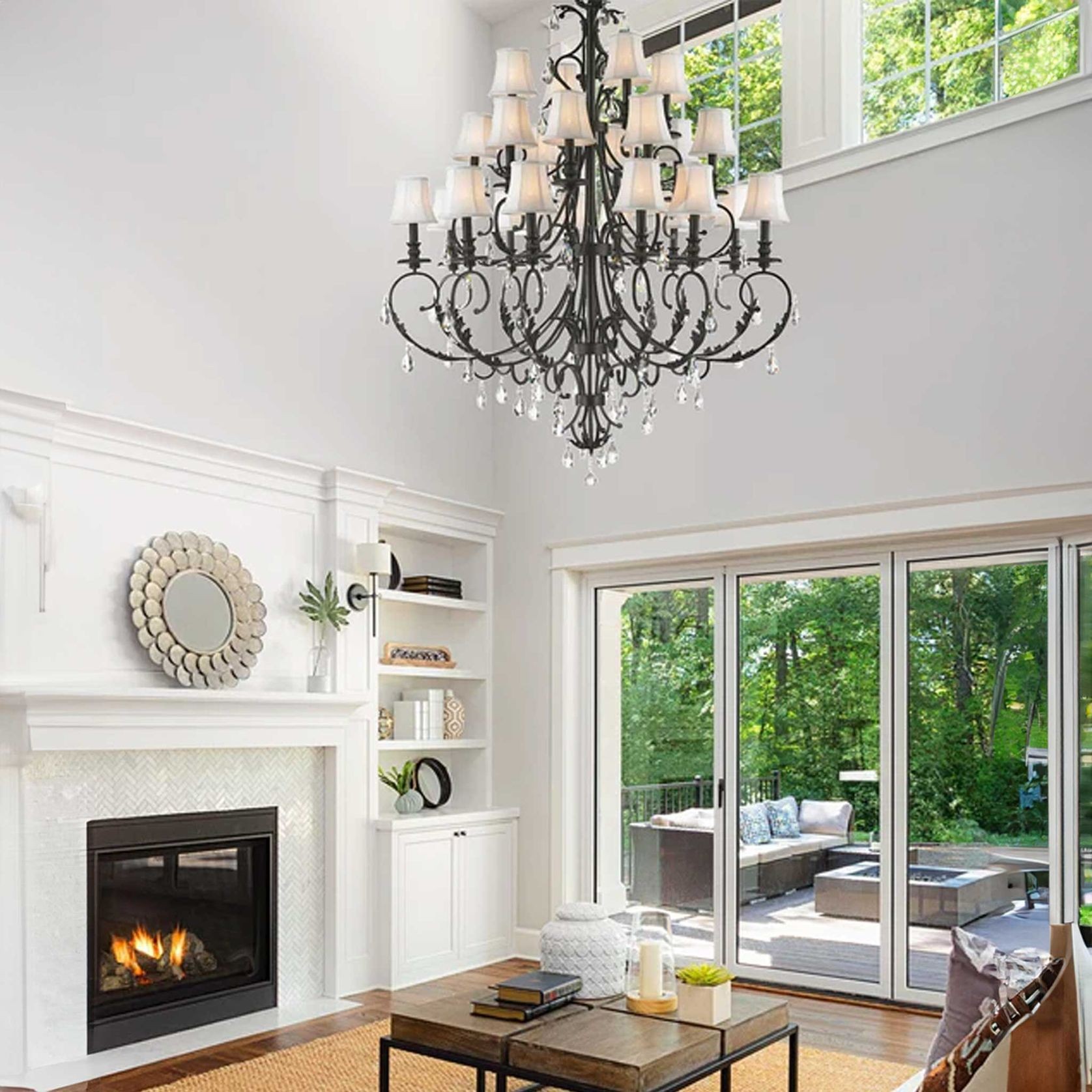 ARIA - Hampton 24 Arm Chandelier - Dark Bronze gallery detail image