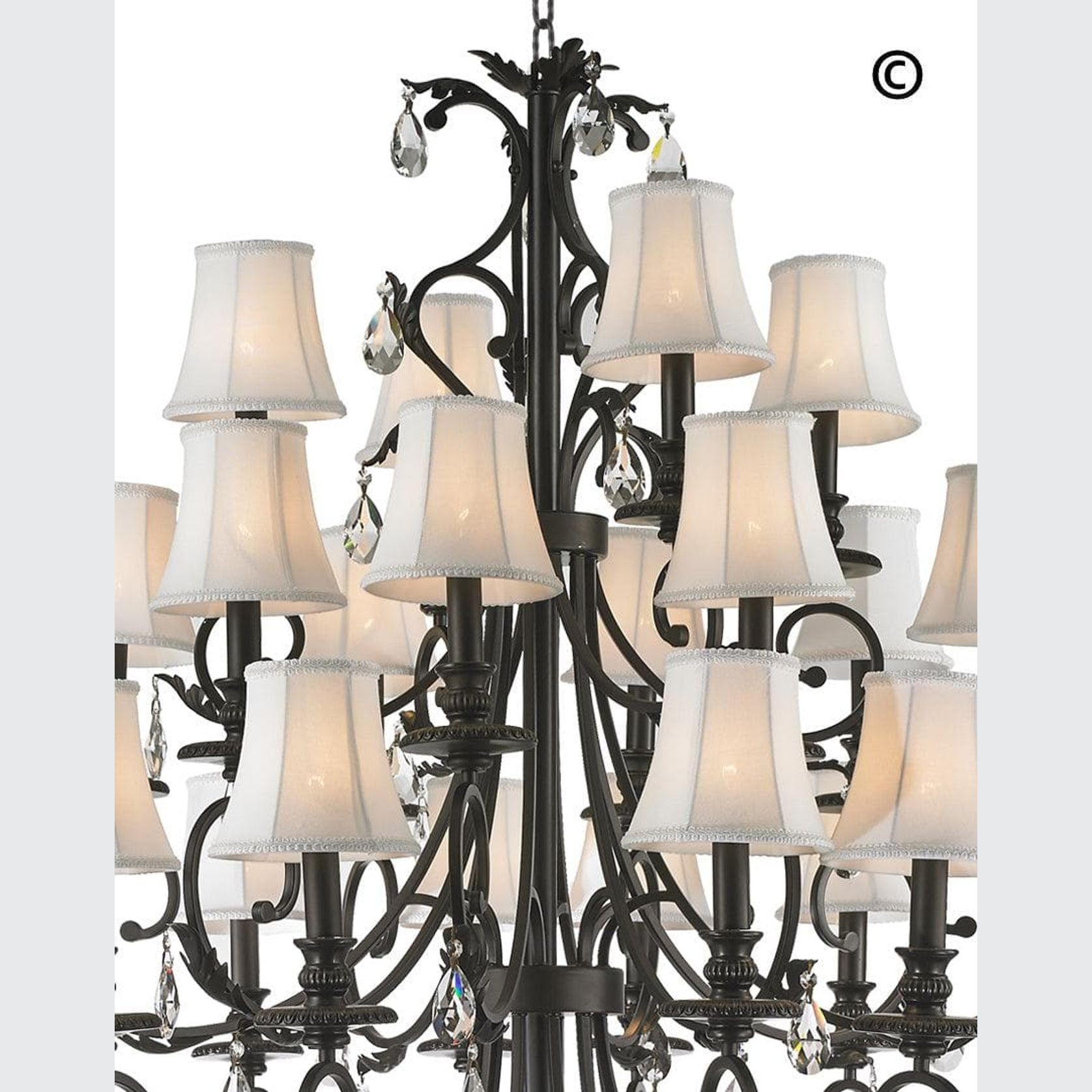 ARIA - Hampton 24 Arm Chandelier - Dark Bronze gallery detail image