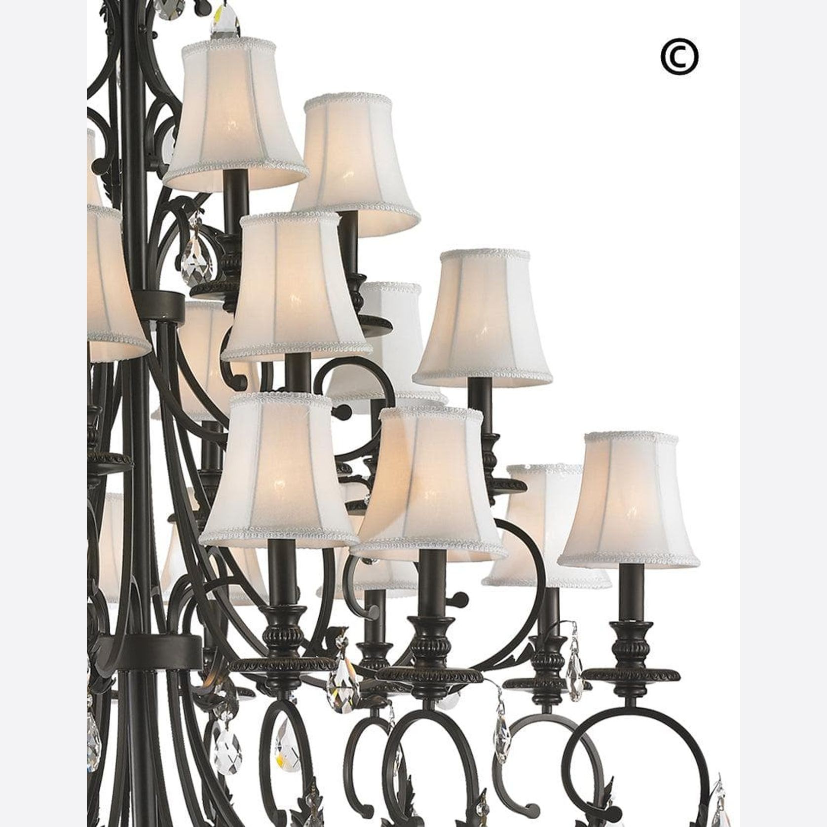 ARIA - Hampton 24 Arm Chandelier - Dark Bronze gallery detail image