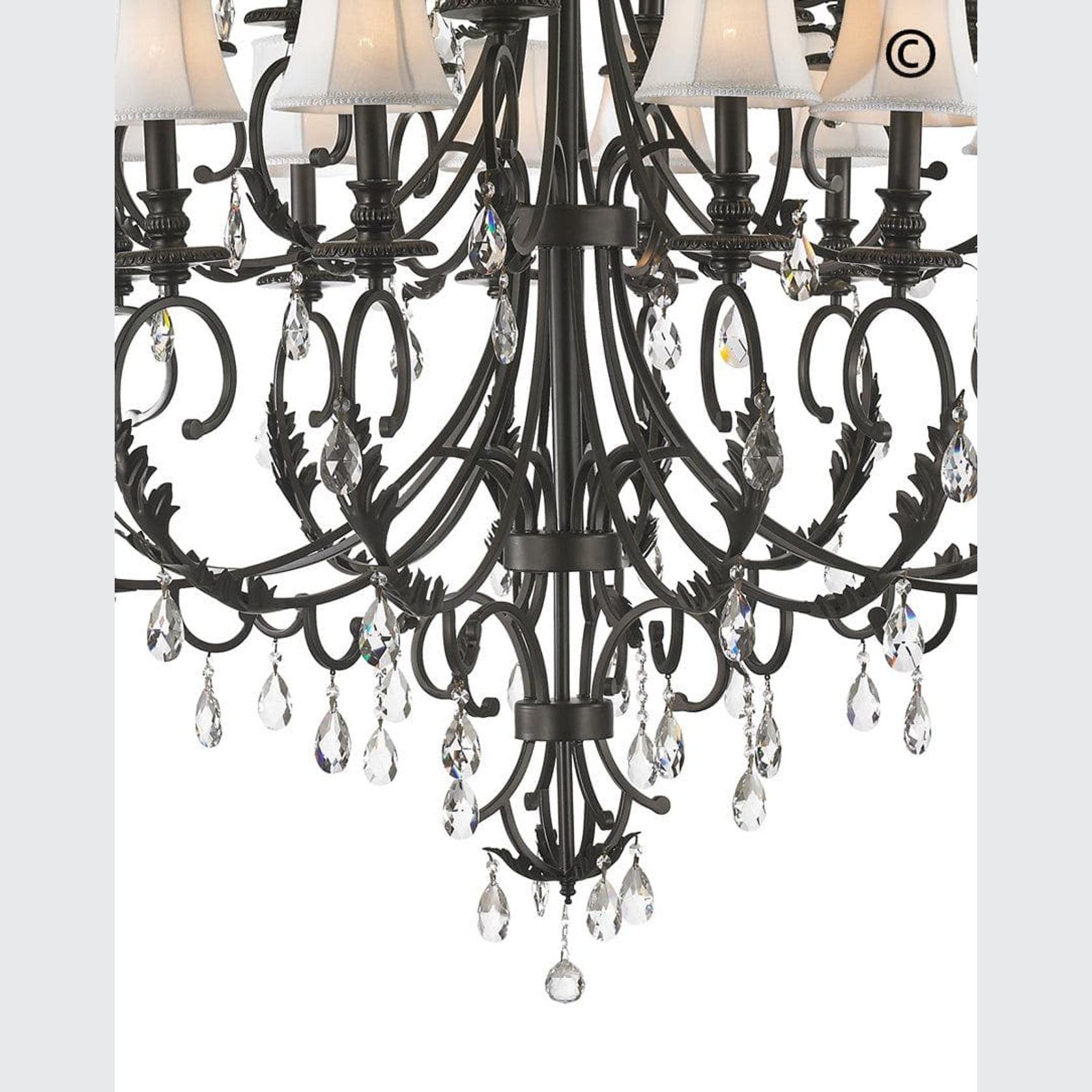 ARIA - Hampton 24 Arm Chandelier - Dark Bronze gallery detail image