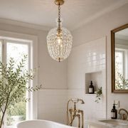 Bohemian Basket Chandelier - W:30cm - Brass Fixtures gallery detail image