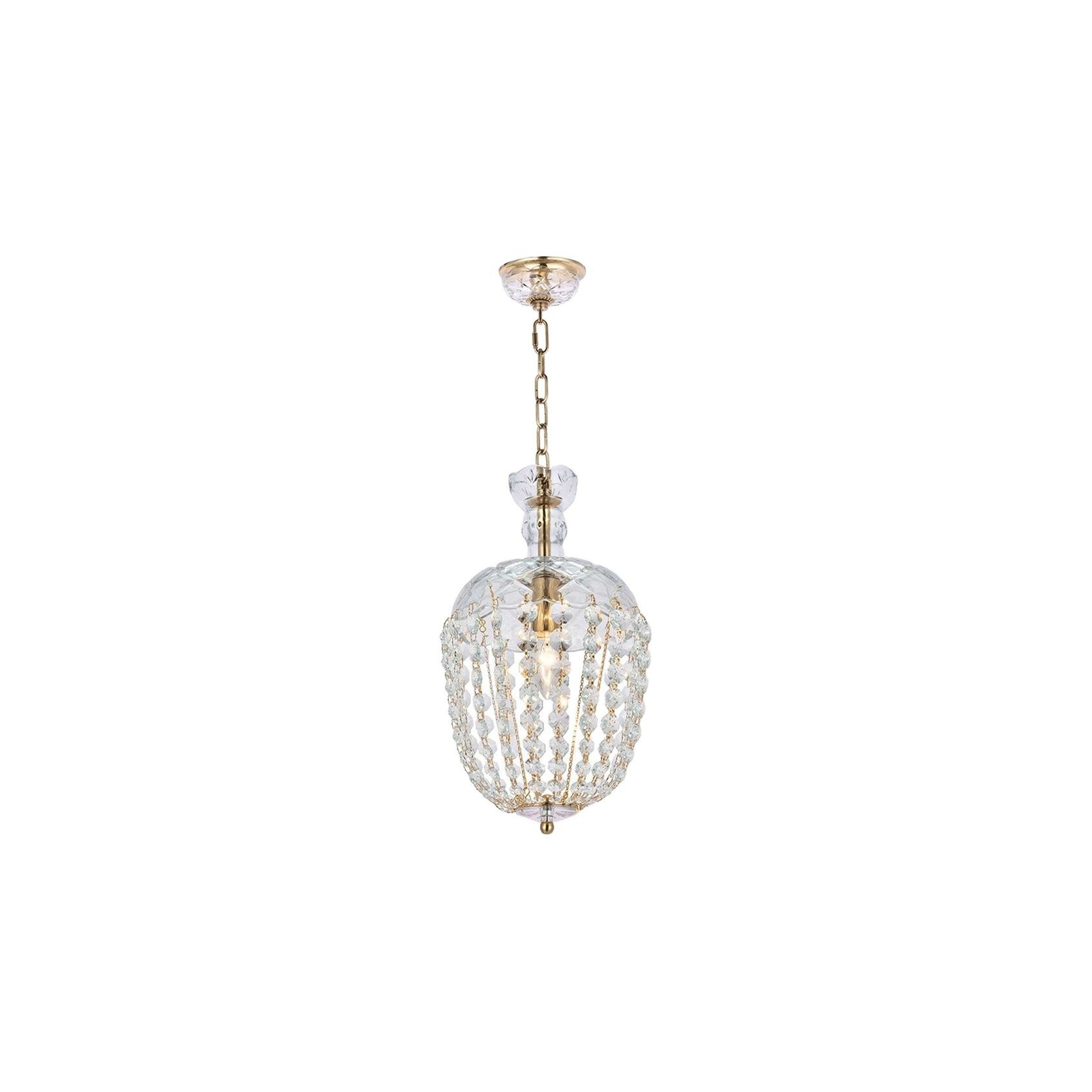 Bohemian Basket Chandelier -  Brass Fixtures - W:20cm gallery detail image