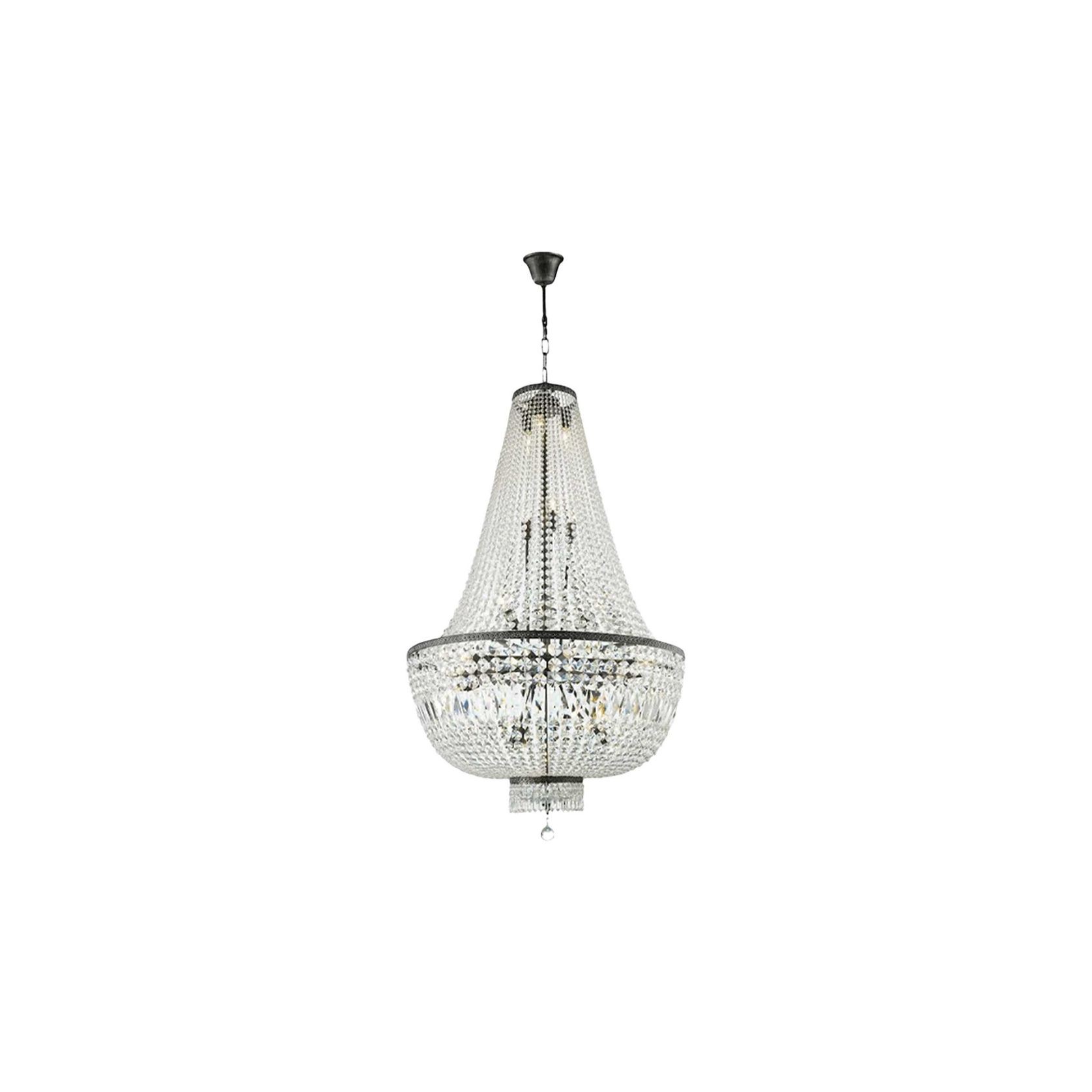 French Basket Chandelier - Antique Silver- 80cm gallery detail image