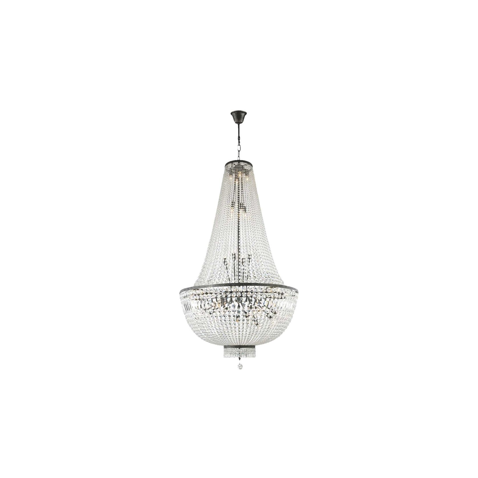 French Basket Chandelier - Antique Silver - W:100cm gallery detail image