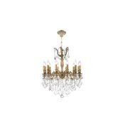 Americana 12 Light Crystal Chandelier - Brass Finish gallery detail image