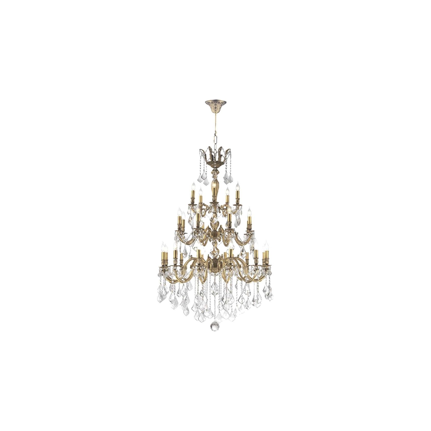 Americana 25 Light Crystal Chandelier - Brass Finish gallery detail image