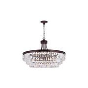 Jordan Collection - Chandelier - Warm Bronze Finish - W:70cm gallery detail image