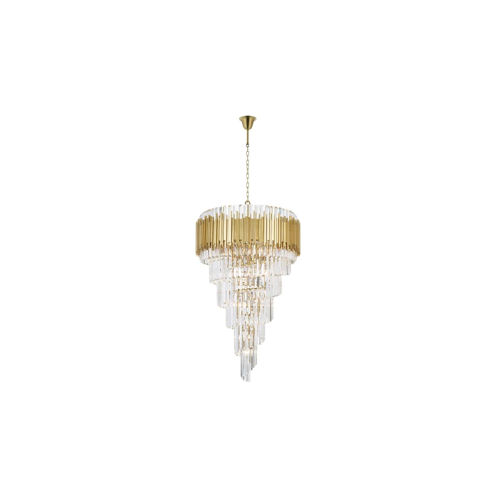 Allegra Collection - 80cm Spiral - Brass gallery detail image