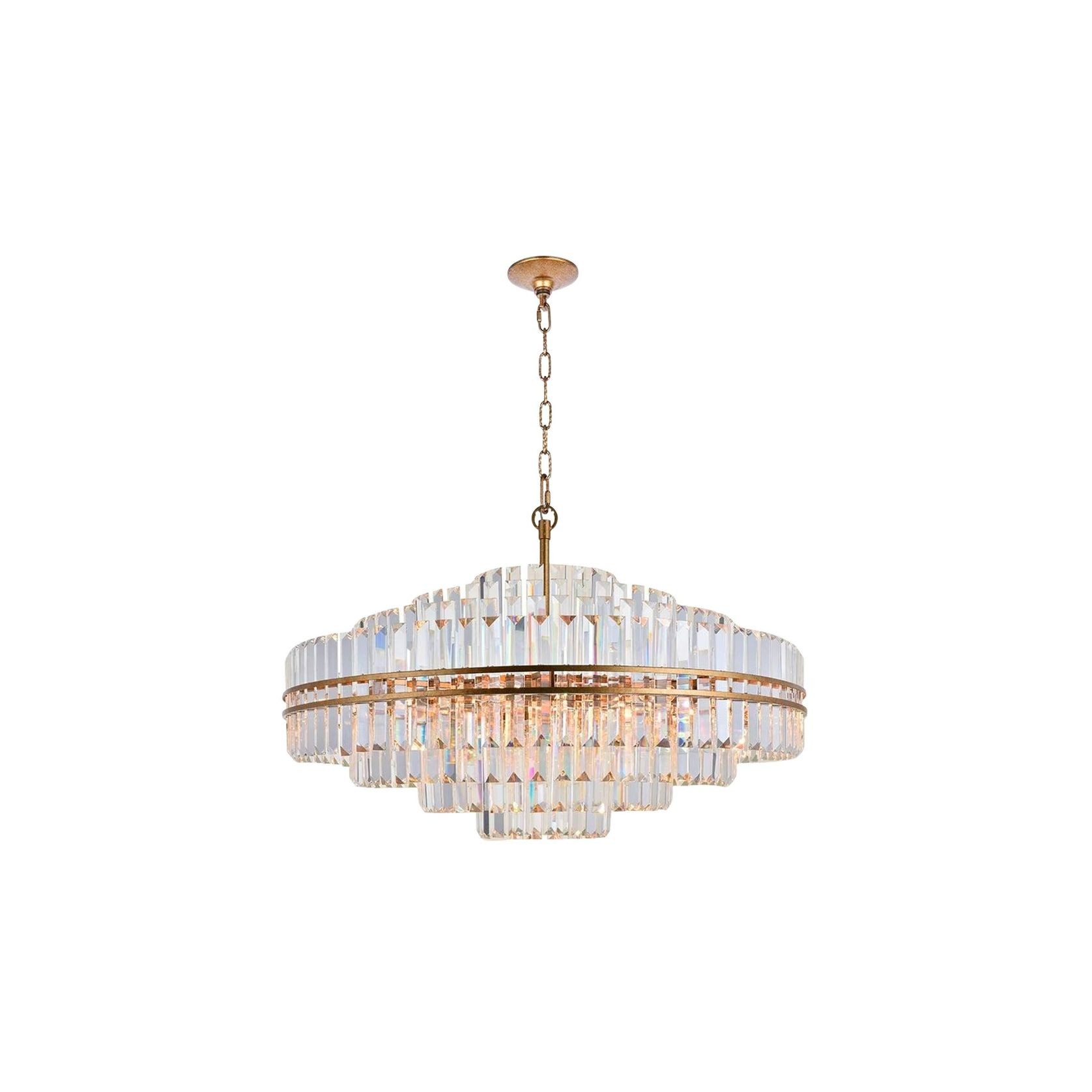 Ashton Collection -  Chandelier - Antique Gold - W:100cm gallery detail image