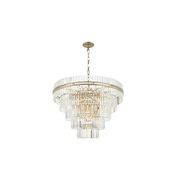 Ashton Collection - Five Tier Chandelier - Antique Gold - W:120cm gallery detail image