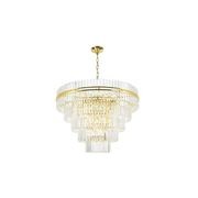 Ashton Collection - Five Tier Chandelier - Gold - W:120cm gallery detail image