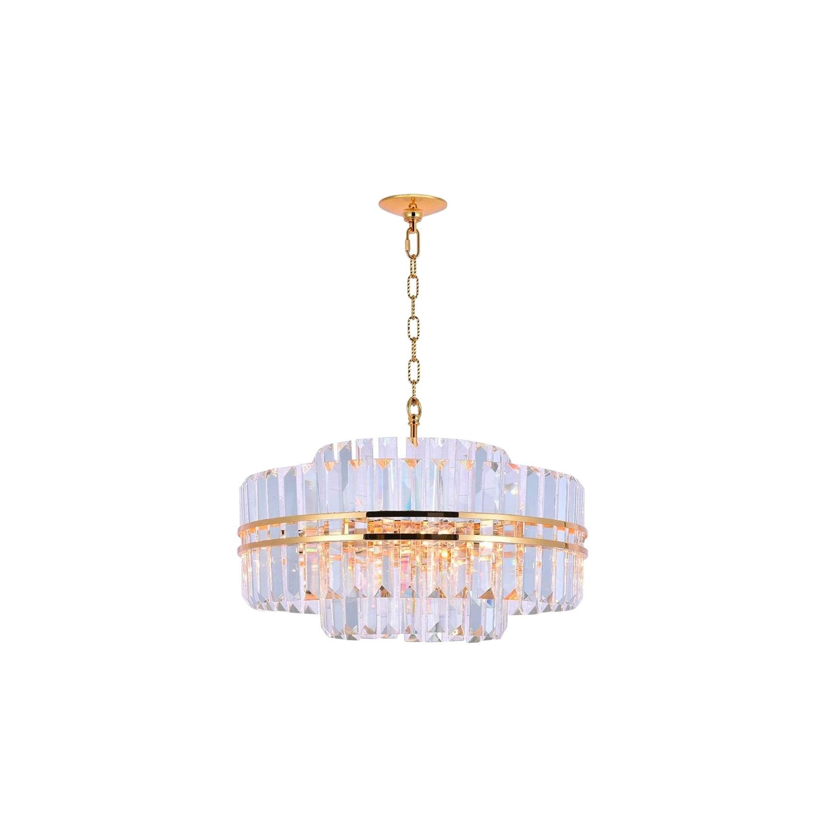Ashton Collection - 55cm Chandelier - Gold Plated gallery detail image