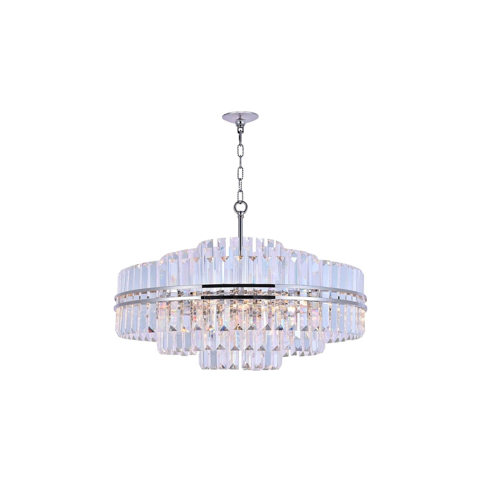 Ashton Collection - Chandelier - Nickel Plated - W:80cm gallery detail image