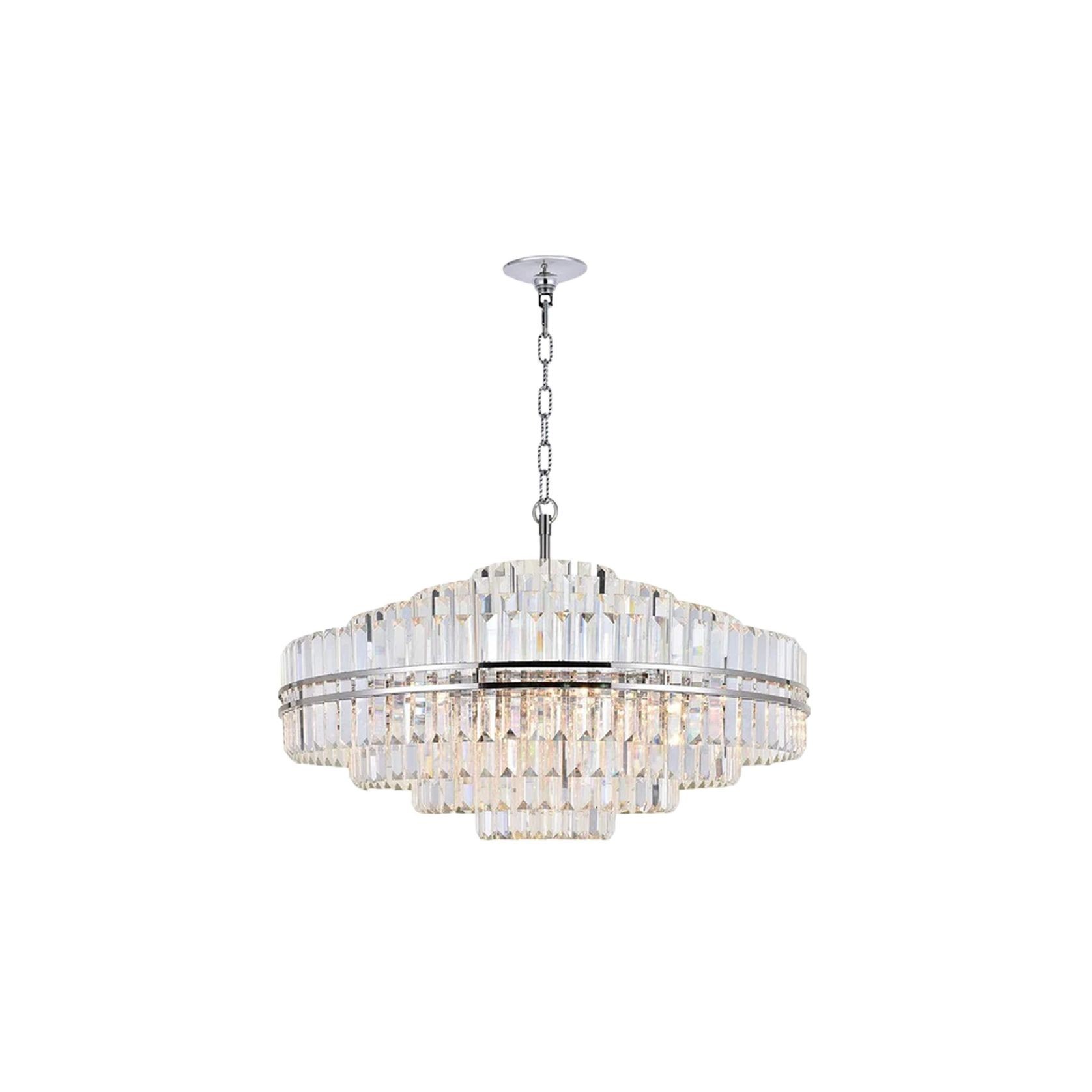 Ashton Collection - Chandelier - Nickel Plated - W:100cm gallery detail image