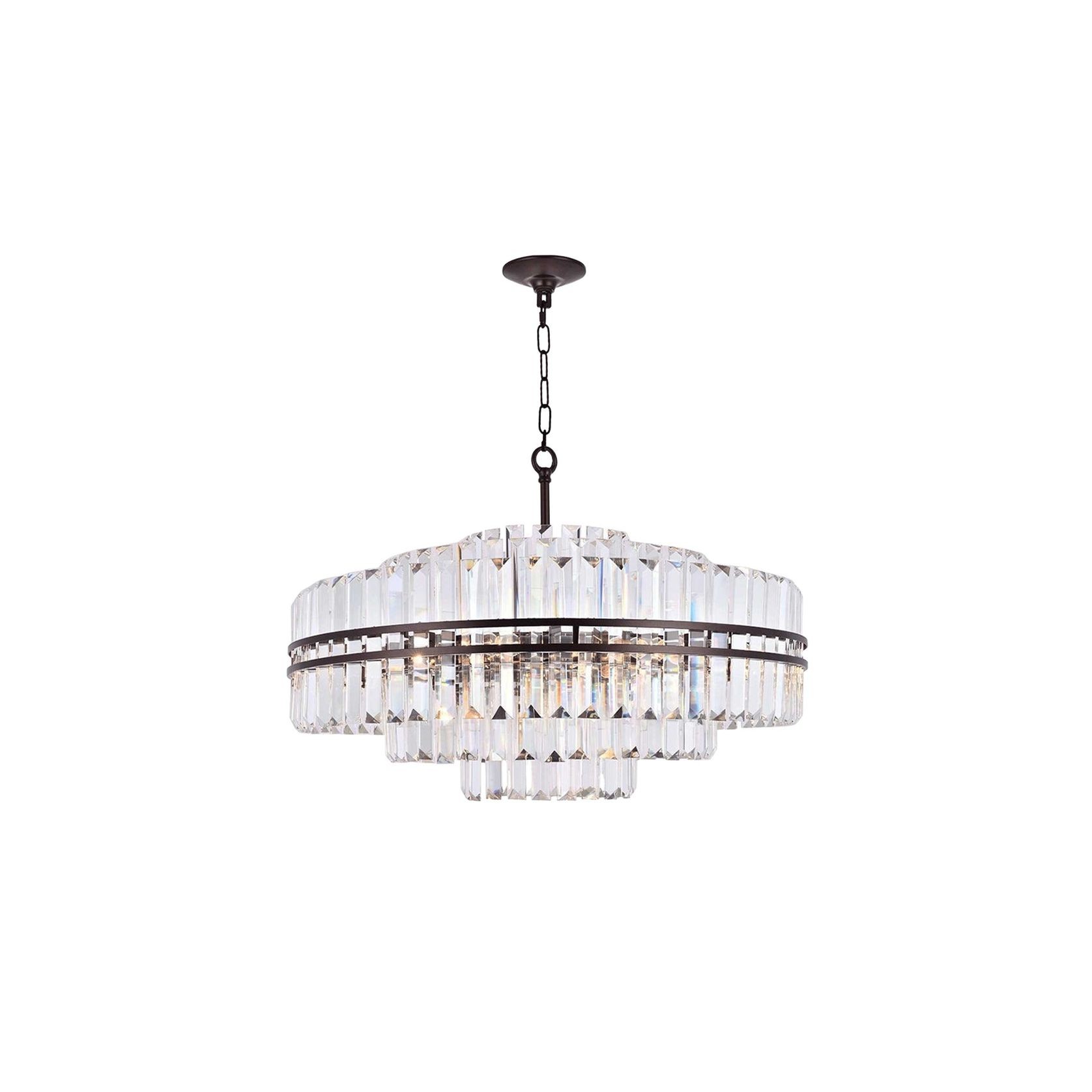 Ashton Collection - Chandelier - Warm Bronze Finish - W:80cm gallery detail image