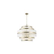Harlow Collection - 5 Layer Chandelier - Satin Brass gallery detail image
