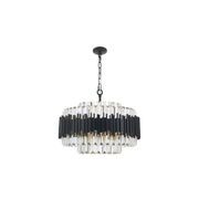 Allegra Collection - 58cm Chandelier - Matte Black gallery detail image