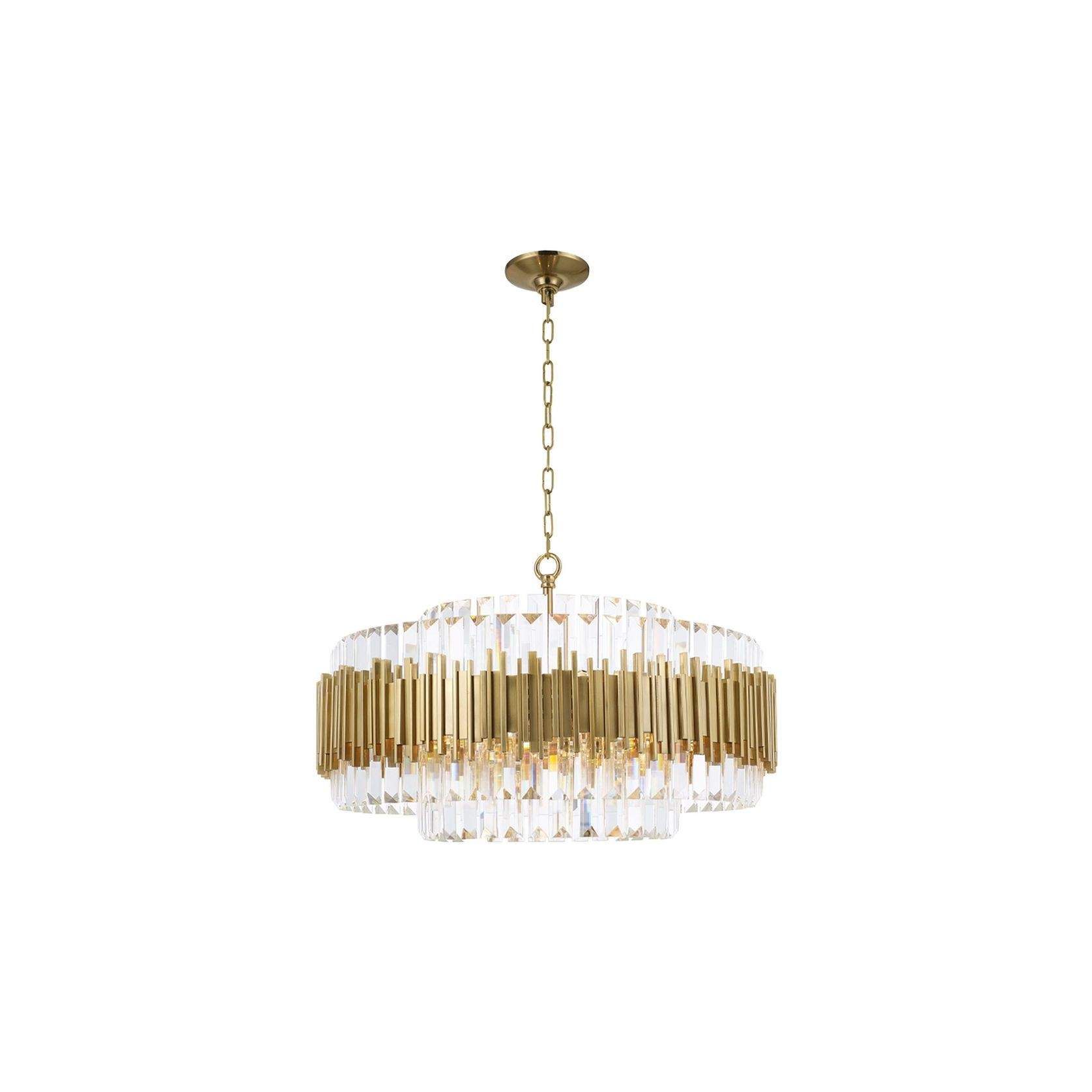 Allegra Collection - 72cm Chandelier - Brass gallery detail image