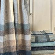 NZ Wool Throw - Woodale - Blue | 100% Pure Wool gallery detail image