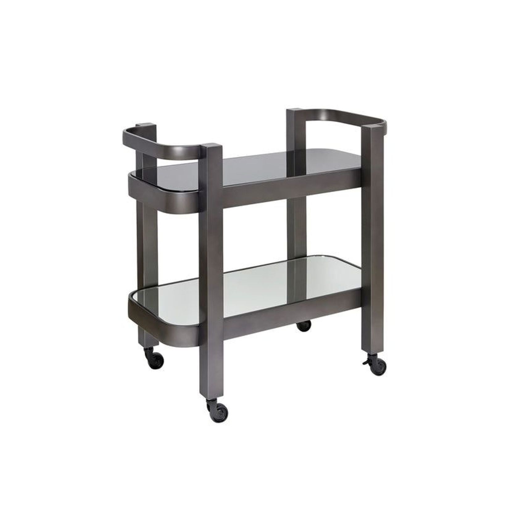 St Tropez Drinks Trolley with Black Glass gallery detail image