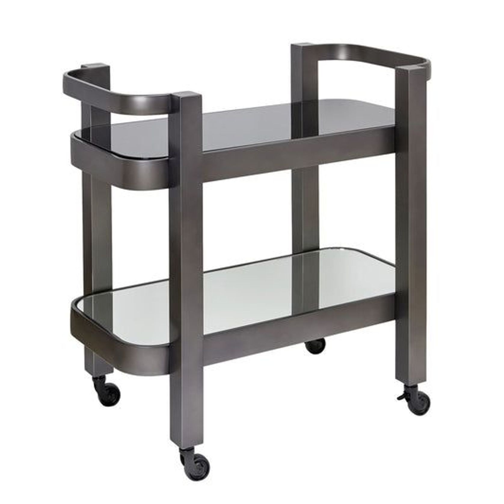 St Tropez Drinks Trolley with Black Glass gallery detail image