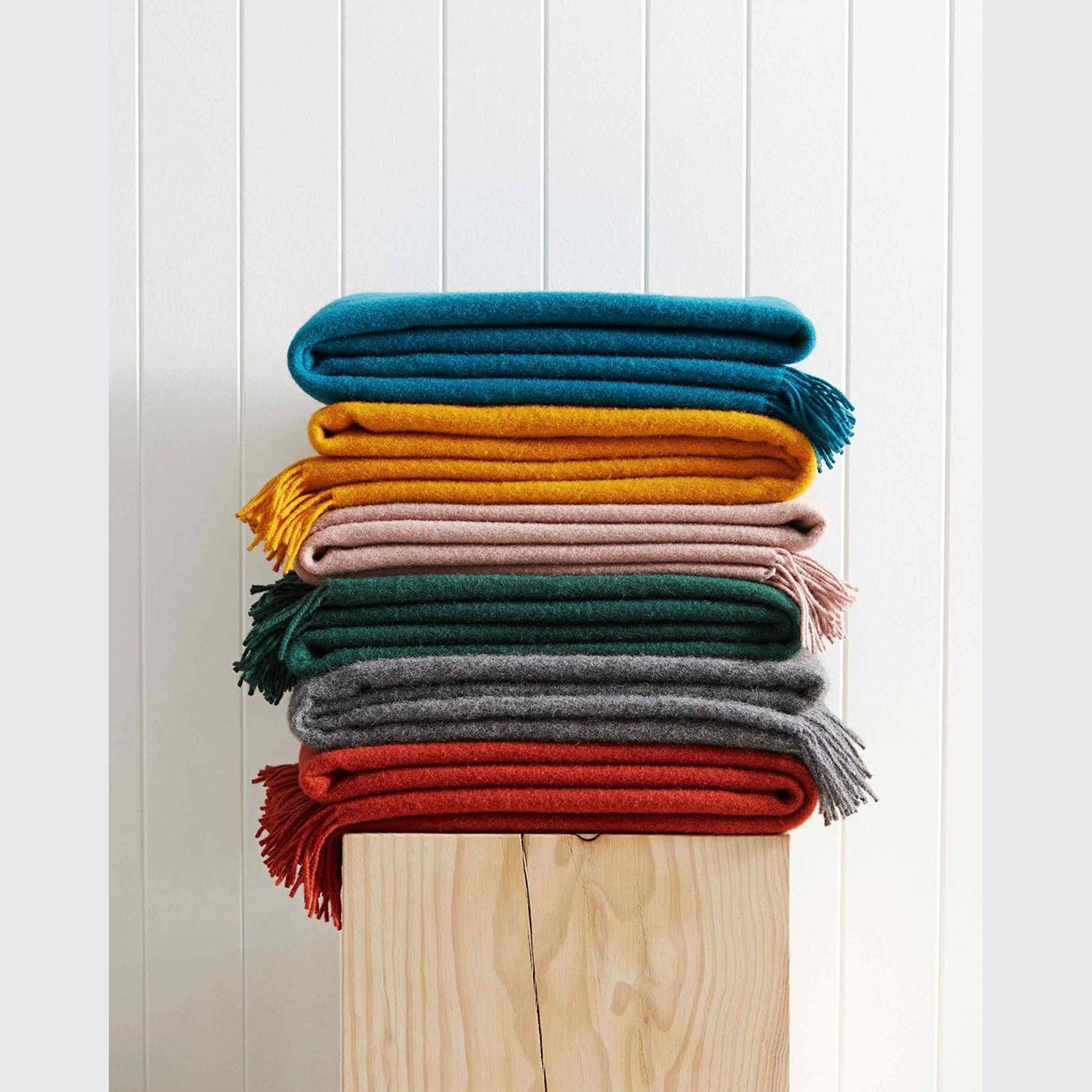 Weave Home Nevis Throw Blanket - Ash | NZ Lambswool gallery detail image