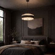 Allegra Collection - 58cm Chandelier - Matte Black gallery detail image