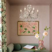 NewYork Princess 4 Arm Chandelier- Chrome- W:42cm gallery detail image