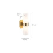 Provincial Collection Wall Sconce - Frosted Glass - Brass Finish - H:25cm gallery detail image