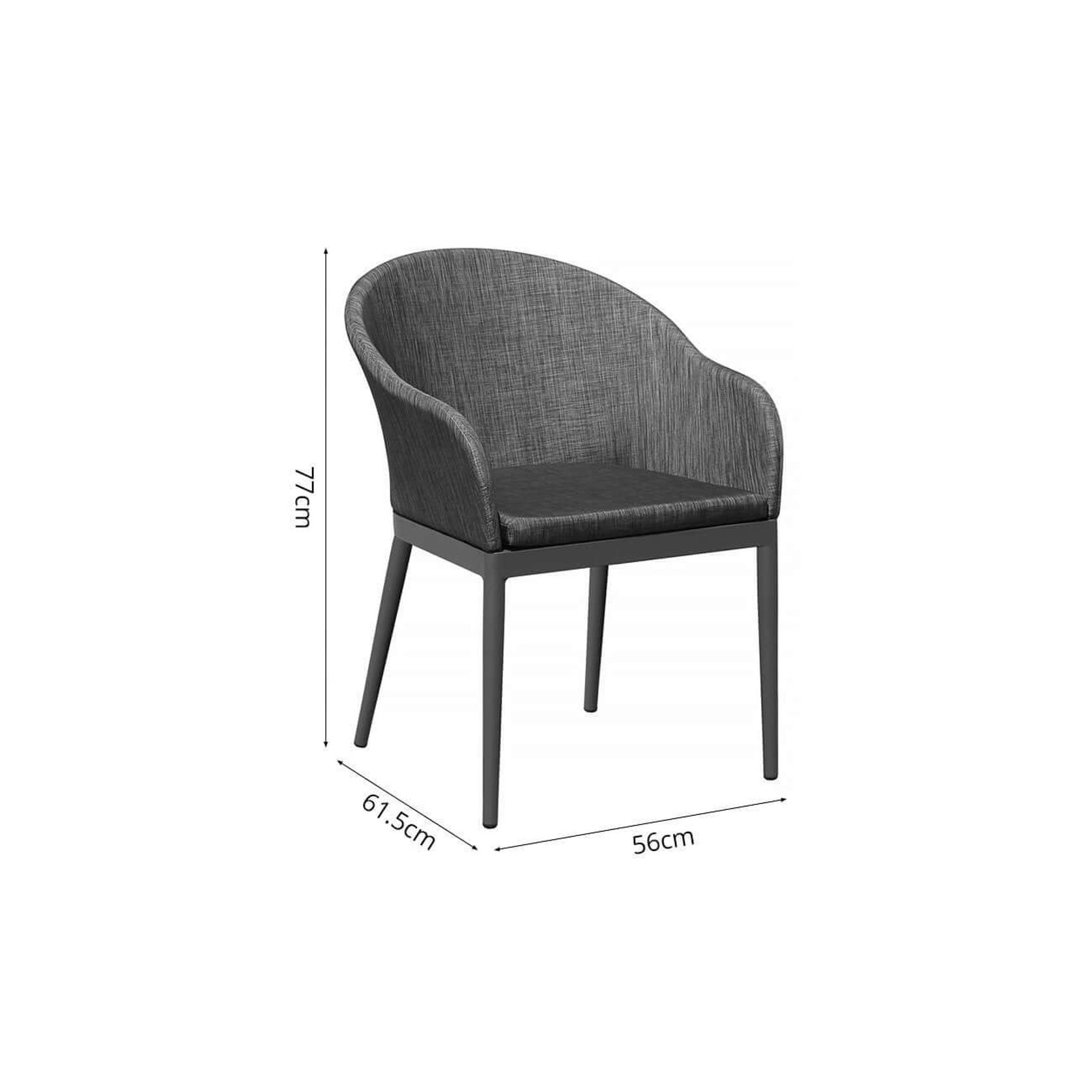 Nightjar Aluminium Outdoor Patio Dining Chair gallery detail image