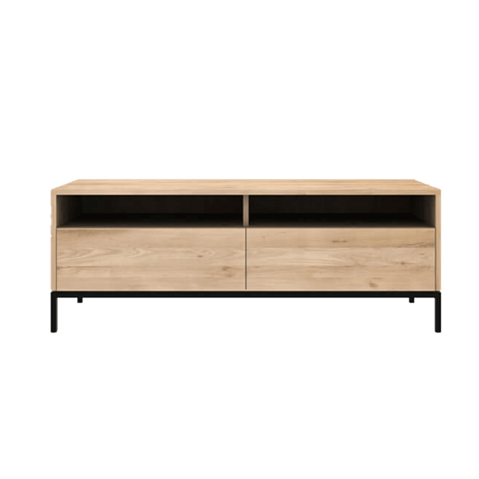 Ethnicraft | Oak Ligna TV Cupboard Black Frame gallery detail image